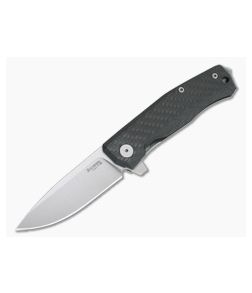 LionSteel Myto Satin M390 Carbon Fiber Titanium Frame Lock Flipper MT01-CF