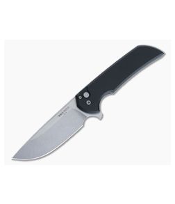 Protech Mordax Button Lock Flipper Black Aluminum Stonewashed MagnaCut Drop Point MX101