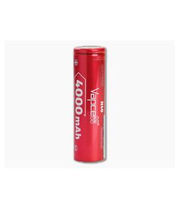 Vapcell N40 Flat Top Rechargeable 18650 4000mAh 3.6V High-Drain 10A Unprotected Lithium Ion (Li-ion) Battery
