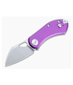 GiantMouse ACE Nibbler Liner Lock Satin N690 Purple Aluminum Folder