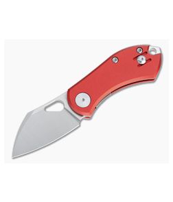 GiantMouse ACE Nibbler Liner Lock Satin N690 Red Aluminum Folder