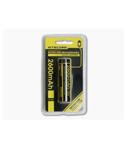 Nitecore USB Rechargeable 18650 Li-ion Battery 2600mAH