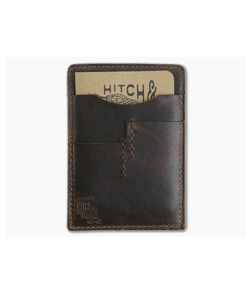 Hitch & Timber Notebook Caddy 2.0 Brown Nut Leather EDC Utility Wallet