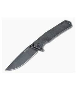 RUIKE P801-SB Black Stonewash 14c28n Stainless Steel Frame Lock Flipper