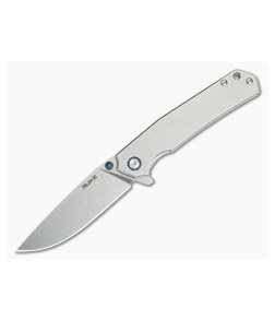 RUIKE P801-SF Stonewash 14c28n Stainless Steel Frame Lock Flipper