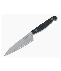 Bradford Knives Paring Knife Stonewashed AEB-L Micro Textured Black G10 Kitchen Knife