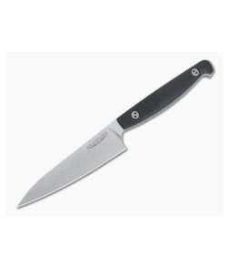 Bradford Knives Paring Knife Stonewashed M390 Micro Textured Black G10 Kitchen Knife