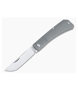 Jack Wolf Pioneer Jack Slip Joint Smooth Titanium Satin S90V Drop Point PIONE-01-TI-SMOOTH
