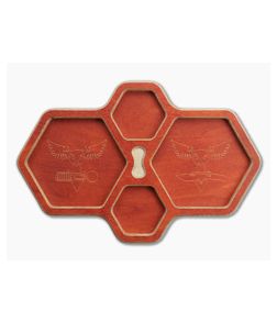 Audacious Concept HexTray Orange Plywood EDC Organizer Tray