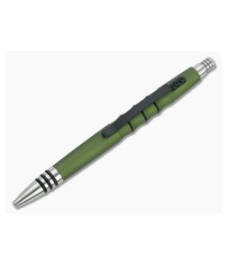 Tuff-Writer Precision Press Pen OD Green Aluminum Ink Pen