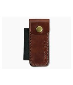 Hitch & Timber Proper Belt Sheath with Pen Holder Chestnut Leather 