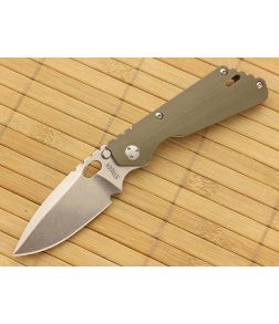 Strider PT-CC Spear Point Green G10 Top Grind Swedge