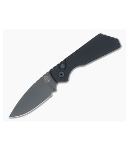 Protech PT Plus Automatic Black Aluminum Handles Black DLC MagnaCut Drop Point PT203