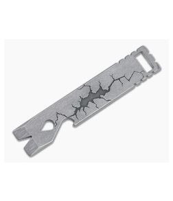 Qerim 37 V4 Worker Titanium Pry Tool Stonewashed San Andreas Engraved 016