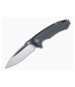 QSP Knives Woodpecker Two-tone M390 Black Titanium Frame Lock Flipper QS116-D II