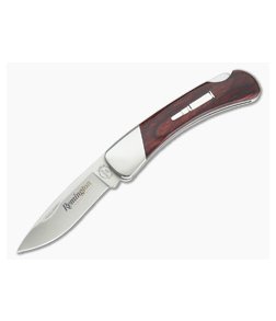 Remington Bay Mustang Model 2018 Bullet Knife Red Wood Lock Back R50013-B