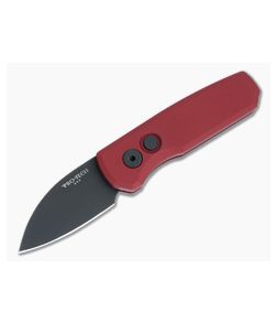 Protech Runt 5 Wharncliffe DLC MagnaCut Smooth Red Aluminum Automatic R5303-RED