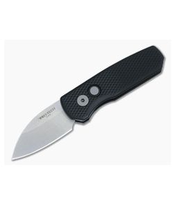Protech Runt 5 Textured Black Stonewash Wharncliffe