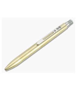 Tuff-Writer Retro Click Pen Brushed Brass Ink Pen