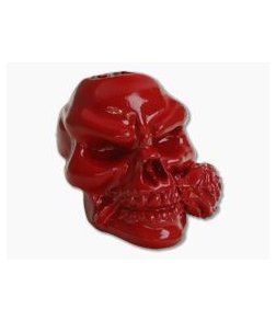 Schmuckatelli Rose Skull Bead Red Powder Coat