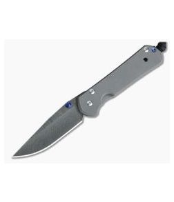 Chris Reeve Small Sebenza 21 Stainless Ladder Pattern Damascus Blade S21-1004-01