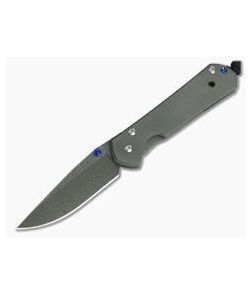 Chris Reeve Small Sebenza 21 Stainless Ladder Pattern Damascus Blade