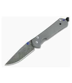 Chris Reeve Small Sebenza 21 Stainless Raindrop Pattern Damascus Blade S21-1006
