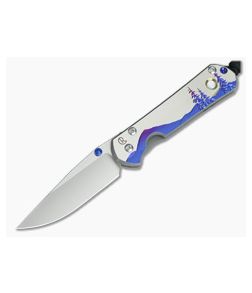 Chris Reeve Small Sebenza 21 S35VN Night Sky with Mother of Pearl Cabochon