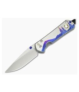 Chris Reeve Small Sebenza 21 Night Sky with Mother of Pearl Cabochon 1112-014