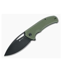 Sencut Phantara Liner Lock Flipper OD Green G10 Handles Black Drop Point Blade S23014-3