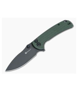Sencut Pulsewave Green Micarta Button Lock Pocket Knife S23032-3