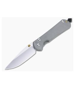 Chris Reeve Small Sebenza 31 Polished S45VN Gold Double Thumb Lugs Drop Point Titanium Folder