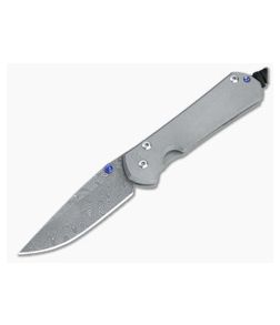 Chris Reeve Small Sebenza 31 Boomerang Damascus Titanium Folding Knife 002