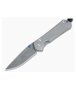 Chris Reeve Small Sebenza 31 Boomerang Damascus Titanium Folding Knife 005