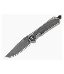Chris Reeve Small Sebenza 31 Boomerang Damascus Bog Oak Inlaid Folding Knife 001