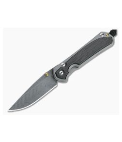 Chris Reeve Small Sebenza 31 Boomerang Damascus Bog Oak Inlaid Folding Knife 002