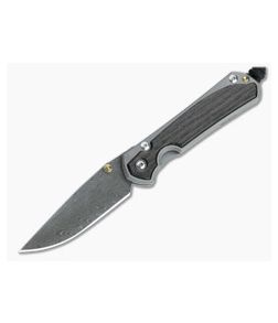 Chris Reeve Small Sebenza 31 Boomerang Damascus Bog Oak Inlaid Folding Knife 003