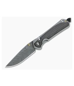 Chris Reeve Small Sebenza 31 Boomerang Damascus Bog Oak Inlaid Folding Knife