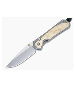 Chris Reeve Small Sebenza 31 Frame Lock Folder Box Elder Inlay MagnaCut Drop Point S31-1108-011