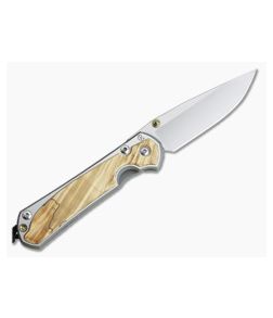 Chris Reeve Small Sebenza 31 Left-Hand Box Elder Inlay Drop Point