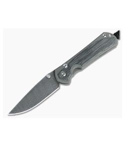 Chris Reeve Small Sebenza 31 Ladder Damascus Black Micarta Inlay Folder 005