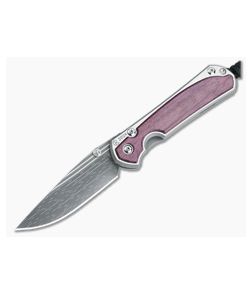 Chris Reeve Small Sebenza 31 Damascus 2024 Annual Purple Heart Wood
