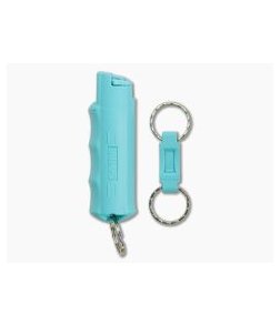 Sabre Red Kuros Teal Hardcase QR Key Ring Pepper Spray 10616