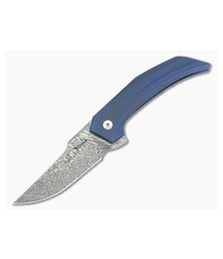 Reate Knives Star Boy Blue Titanium Bharucha Damasteel