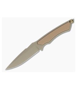 Spartan Blades Phrike FDE S45VN Tan G10 Kydex Sheath Fixed Blade 17DETNKYTN