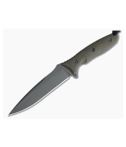 Spartan Blades Moros Black S45VN Green Canvas Micarta Kydex Sheath Fixed Blade 53BKGRKYBK