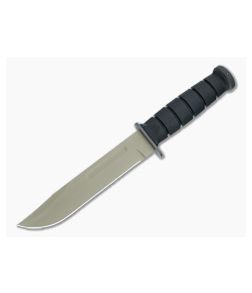 Spartan Blades KA-BAR Fixed Blade Black Kraton G Handles FDE PVD MagnaCut Clip Point Black Leather Sheath 54DEBKLTBK