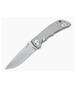 Spartan Blades Harsey Folder 3.25 Stonewashed S45VN Frame Lock Folder