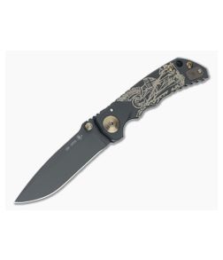 Spartan Harsey Folder Special Edition Black and Gold Saint Michael the Archangel PVD S45VN Folder 026