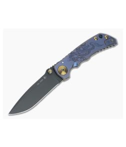 Spartan Harsey Folder Special Edition Blue and Bronze Dragon Black PVD S45VN